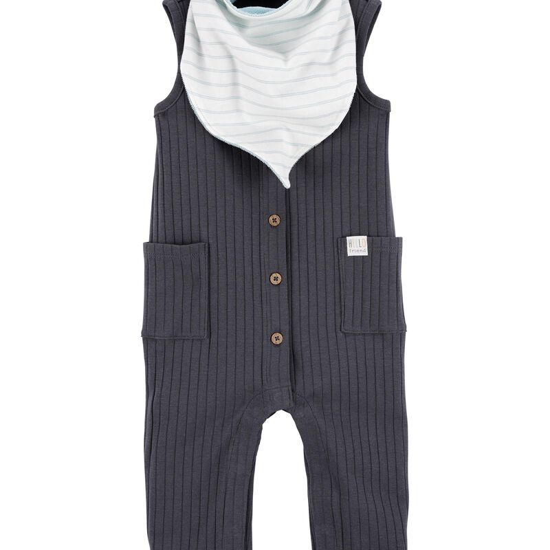 2-Piece Jumpsuit & Bandana Bib Set | Carter's