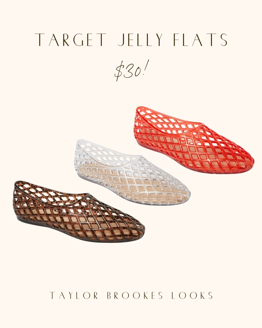 So excited jelly flats are back 🤍 these Target ones are such a fun spring/summer shoe

#TargetFinds #TargetStyle #JellyFlats #SpringShoes #SummerStyle #AffordableFashion #ShoeFinds #LTKShoes #LTKStyle

#LTKootd