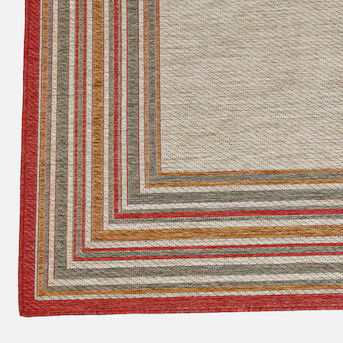 Outdoor Patio Area Rug - Dining Table Set Up | Lowe's