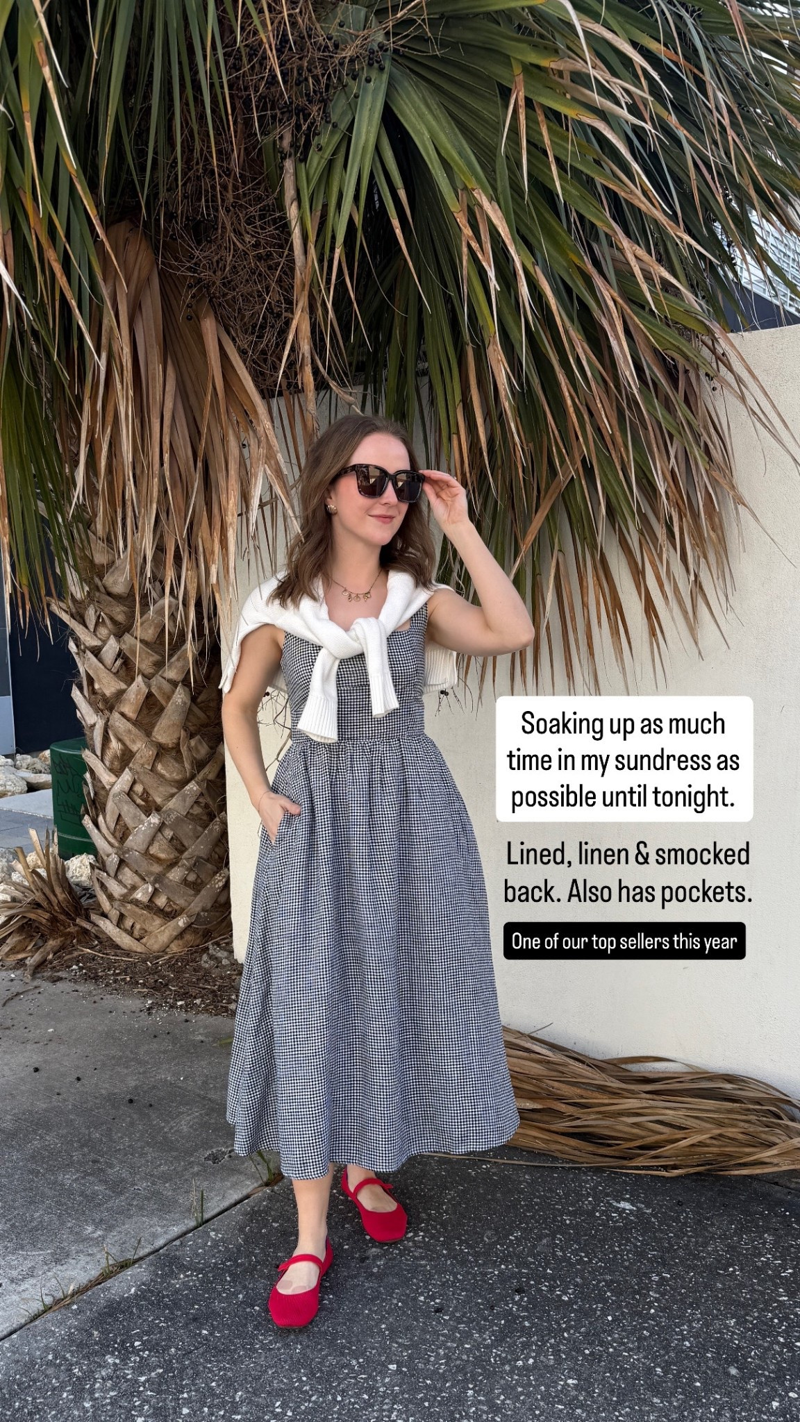 My favorite beach vacation dress. Linen, lined and has smocked back. Pockets too! Wearing xs. Button adjustable straps. Free shipping 

#LTKTravel