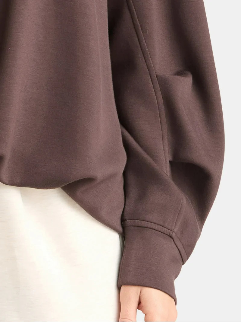 Avia Women's Knit Bubble Top with Long Sleeves, Sizes XS-XXXL | Walmart (US)