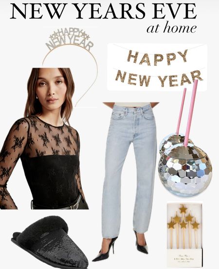 New Years Eve, NYE at home, bodysuit, jeans, sequins, disco ball, Amazon, Target

#LTKHoliday #LTKparties #LTKstyletip