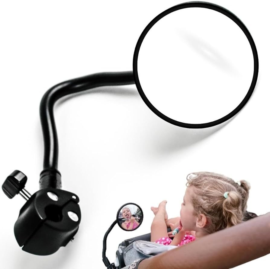 Pramglam Looky Lou Stroller Mirror - See Your Baby's Face on Stroller Walks. Stroller Accessories... | Amazon (US)