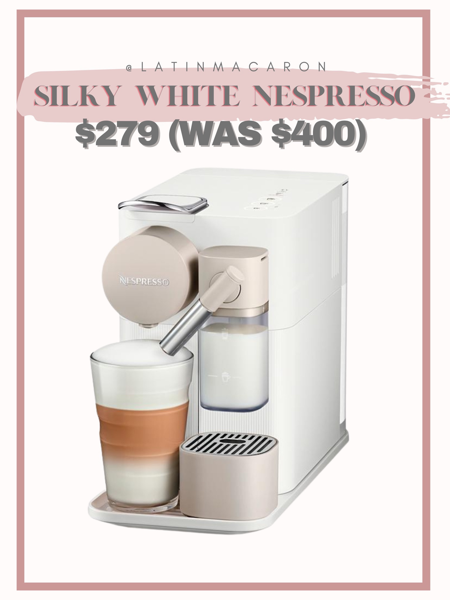 My white espresso machine is on sale for Cyber Monday! White coffee maker, nespresso machine, cyber deals. 

#LTKHome #LTKGiftGuide #LTKCyberWeek