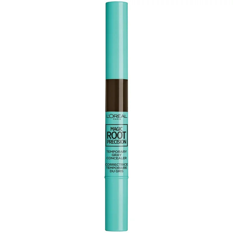 L'Oreal Paris Magic Root Precision Pull-Top Temporary Gray Hair Color Concealer Brush, Dark Brown | Walmart (US)