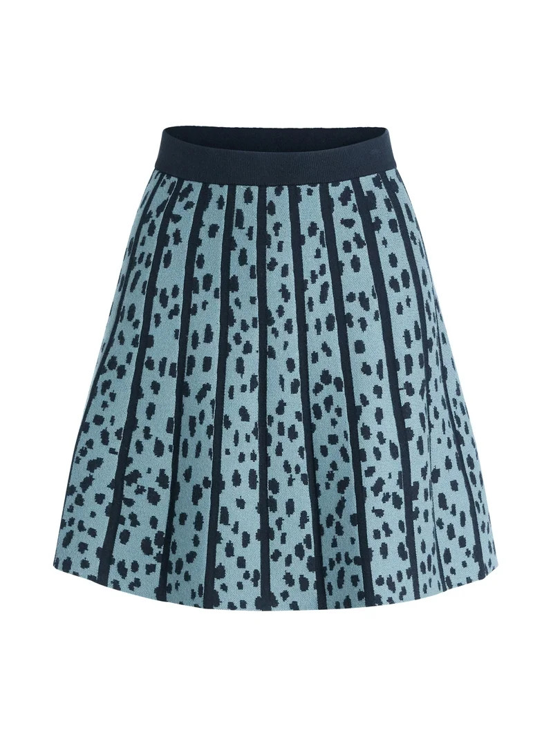 Scoop Women's and Women’s Plus Pleated Sweater Knit Mini Skirt, Sizes XS-4X - Walmart.com | Walmart (US)