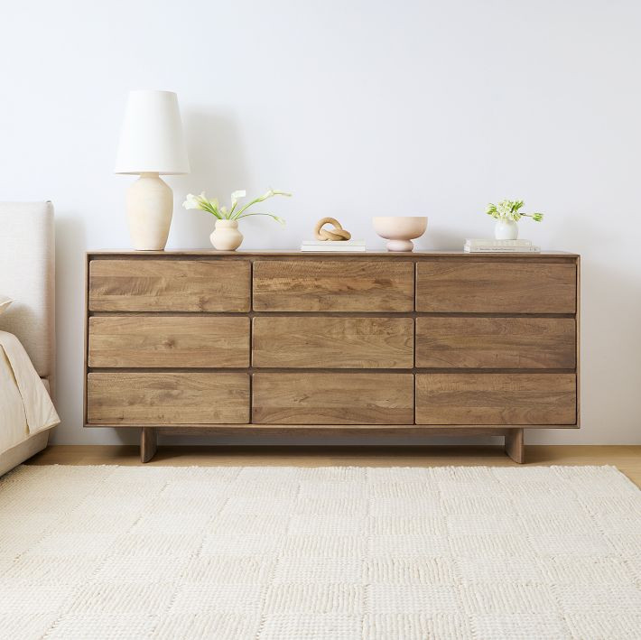 Anton Solid Wood Wide 9-Drawer Dresser (85") | West Elm (US)