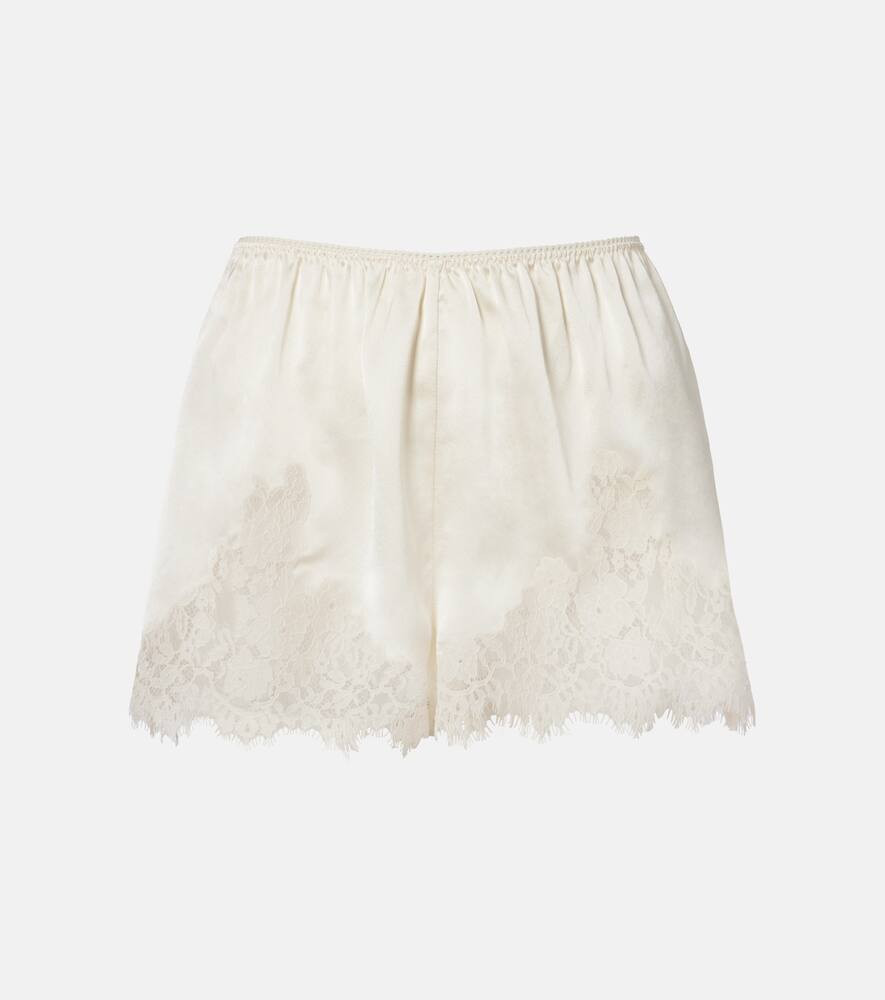 DÃ´en Iona lace-trimmed silk shorts | Mytheresa (US/CA)
