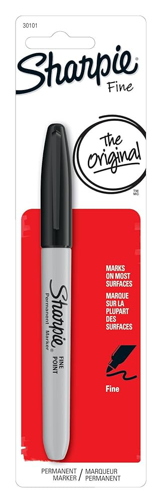 SHARPIE Fine Point Permanent Markers, 1 Black Marker (30101PP) | Amazon (US)