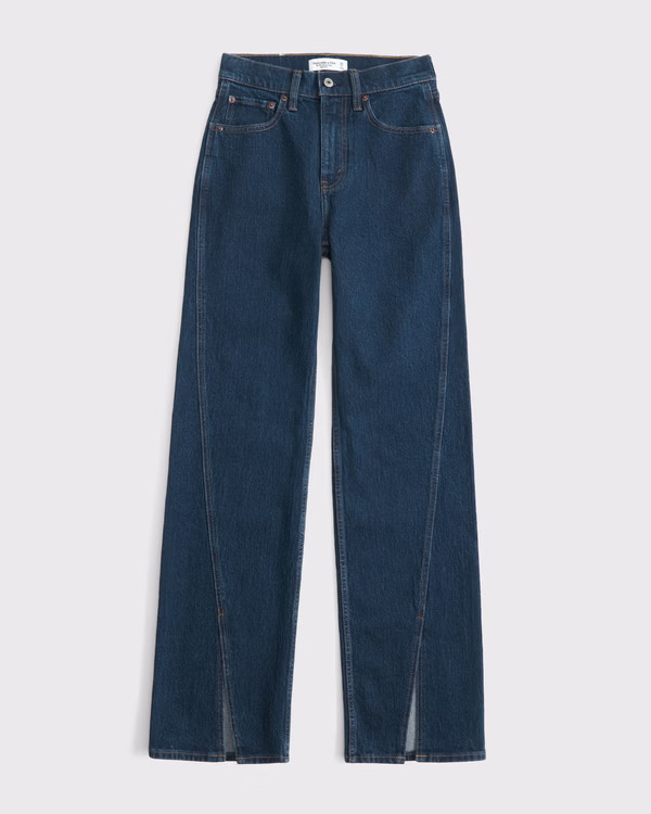 Women's Curve Love High Rise 90s Relaxed Jean | Women's Bottoms | Abercrombie.com | Abercrombie & Fitch (US)