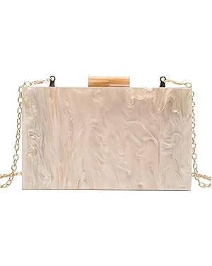 LETODE Acrylic Clutch Bags Purse Perspex Bag Handbags for Women | Amazon (US)