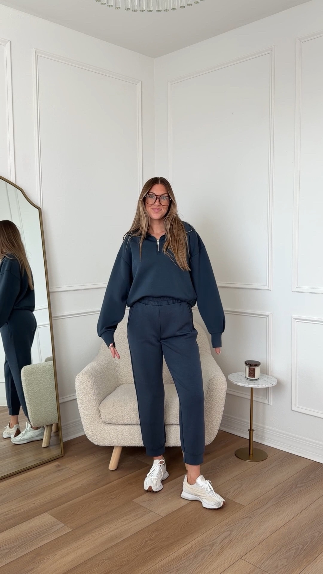 Cute & comfy set!! Wearing a small jogger and medium top