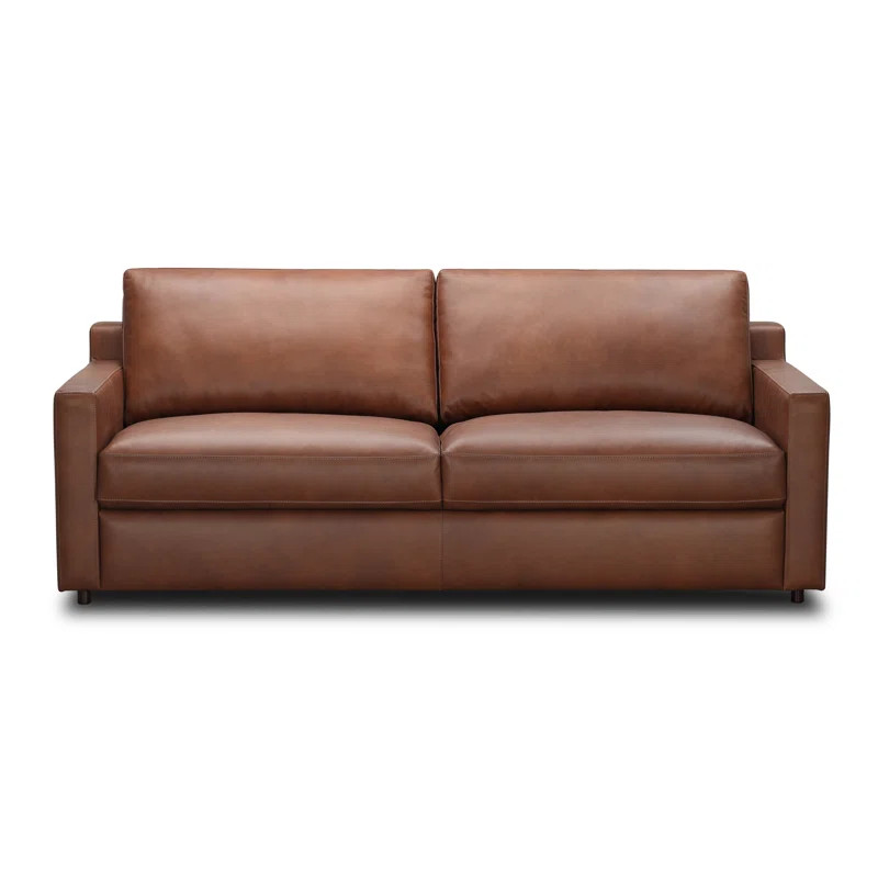 Belgrade 84'' Genuine Leather Sofa | Wayfair North America