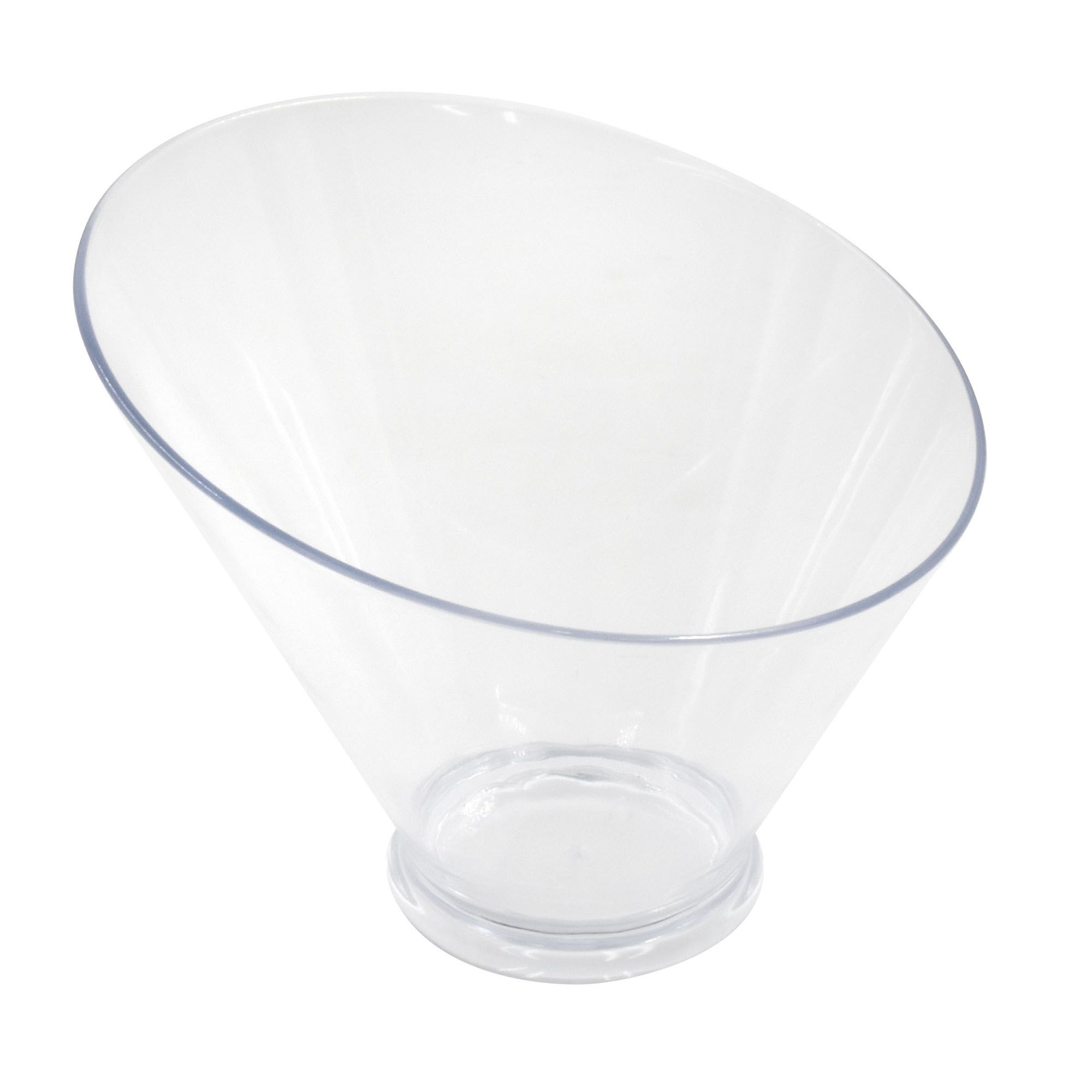 Curved Plastic Candy Bowl, Clear, Dia. 6.5" x 5.39" H, Party Favors, Way to Celebrate | Walmart (US)