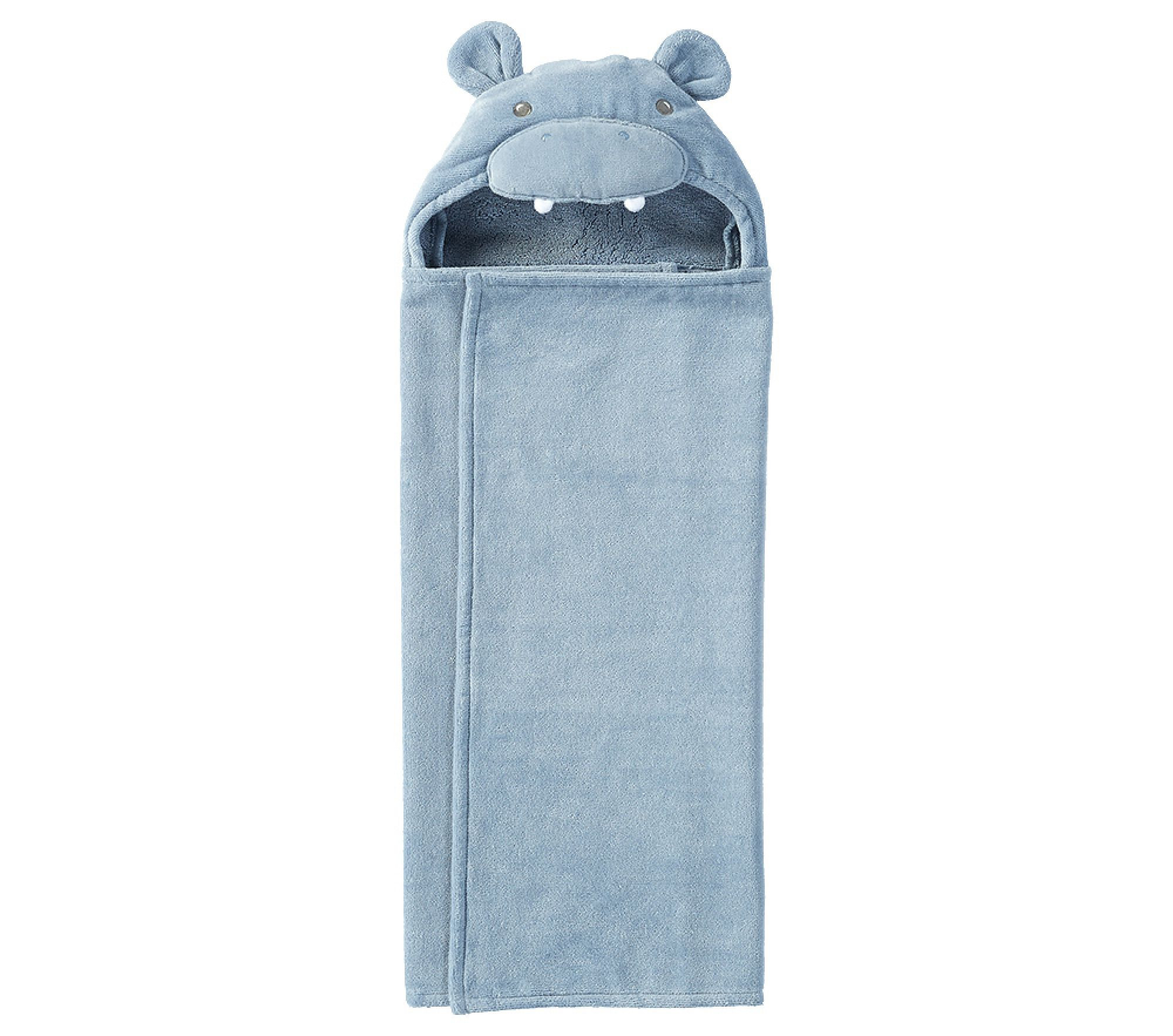 Hippo Plush Baby Hooded Towel | Pottery Barn Kids