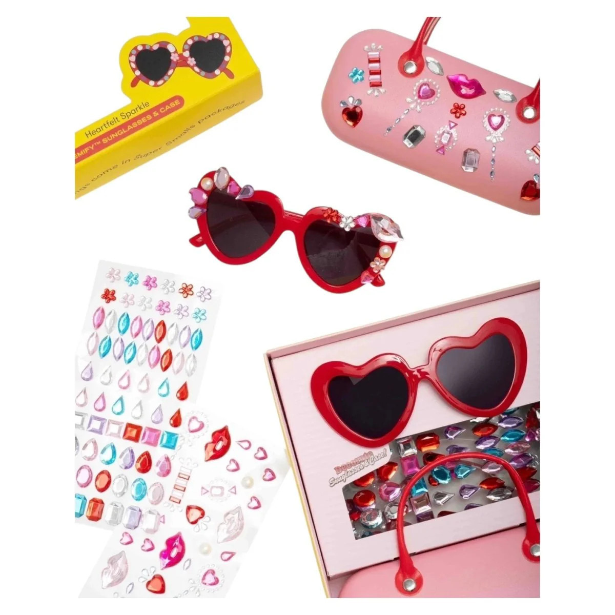 HEARTFELT SPARKLE GEMIFY SUNGLASSES & CASE | Mini Dreamers