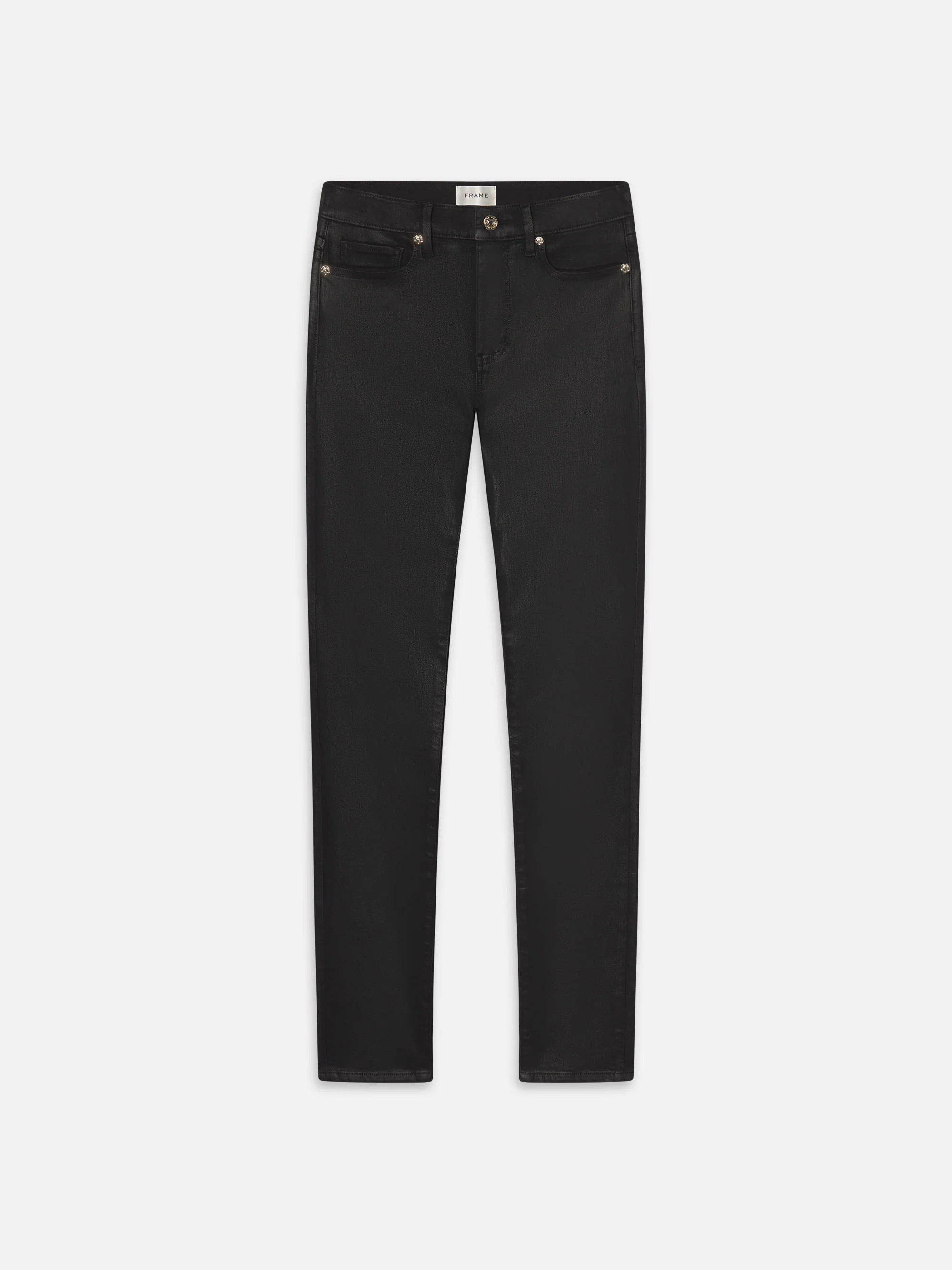 The Alix  in  Black Coated | Frame Denim