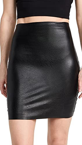 commando Faux Leather Mini Skirt - High Waist, Bodycon Fit, Perfect for Beach Vacation, Kawaii & Boho Styles, Black, X-Large | Amazon (US)