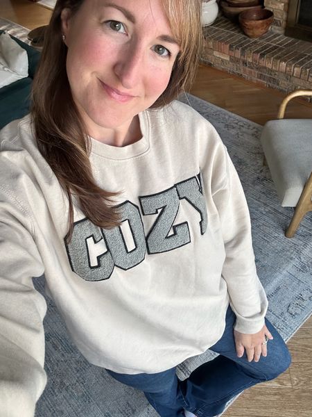Cozy sweatshirt and flare jeans for the win. Perfect fall soccer mom outfit 
Use code GRACEINMYSPACE on the cozy sweatshirt!

#LTKSeasonal #LTKfindsunder100 #LTKfindsunder50