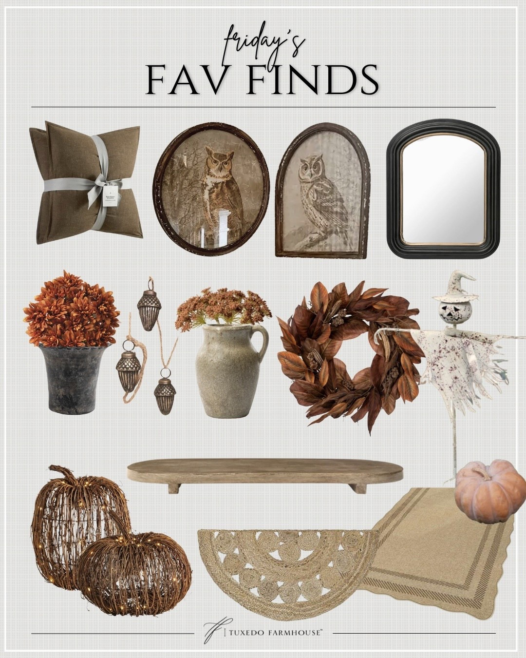 My favorite fall decor finds this week!

Pillows, wreaths, outdoor rugs, mirrors, faux mums 

#LTKSeasonal #LTKHome #LTKFindsUnder50