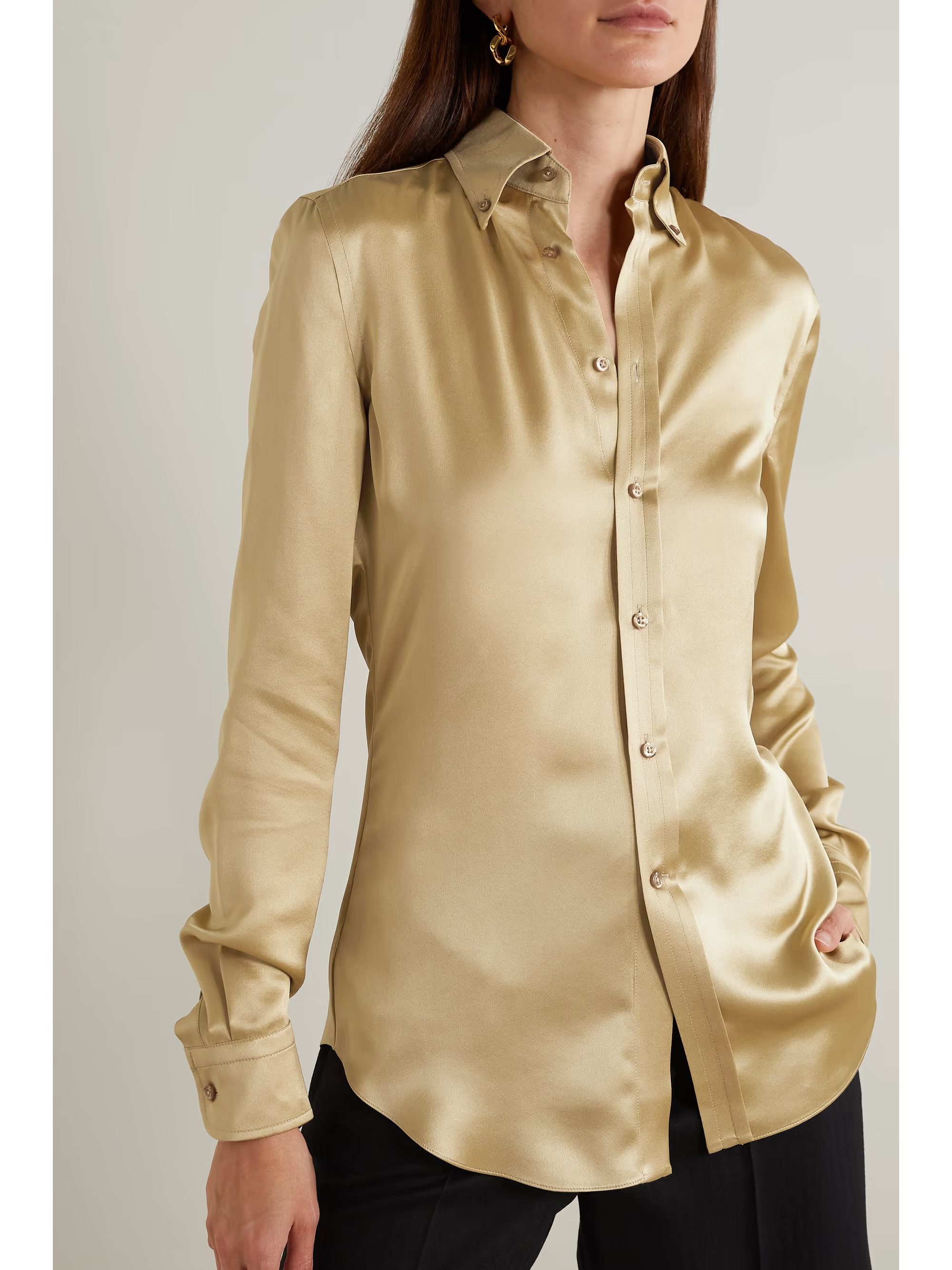Cameron silk-satin shirt | NET-A-PORTER (US)