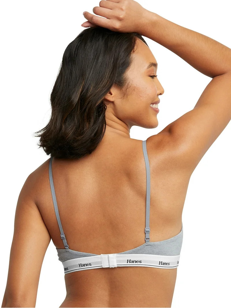 Hanes Originals Women's Stretch Triangle Bra, 2-Pack | Walmart (US)