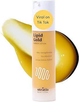Stratia Lipid Gold Skin-Strengthening Ceramide Moisturizer, Niacinamide Serum, Hydrate & Soothe S... | Amazon (US)