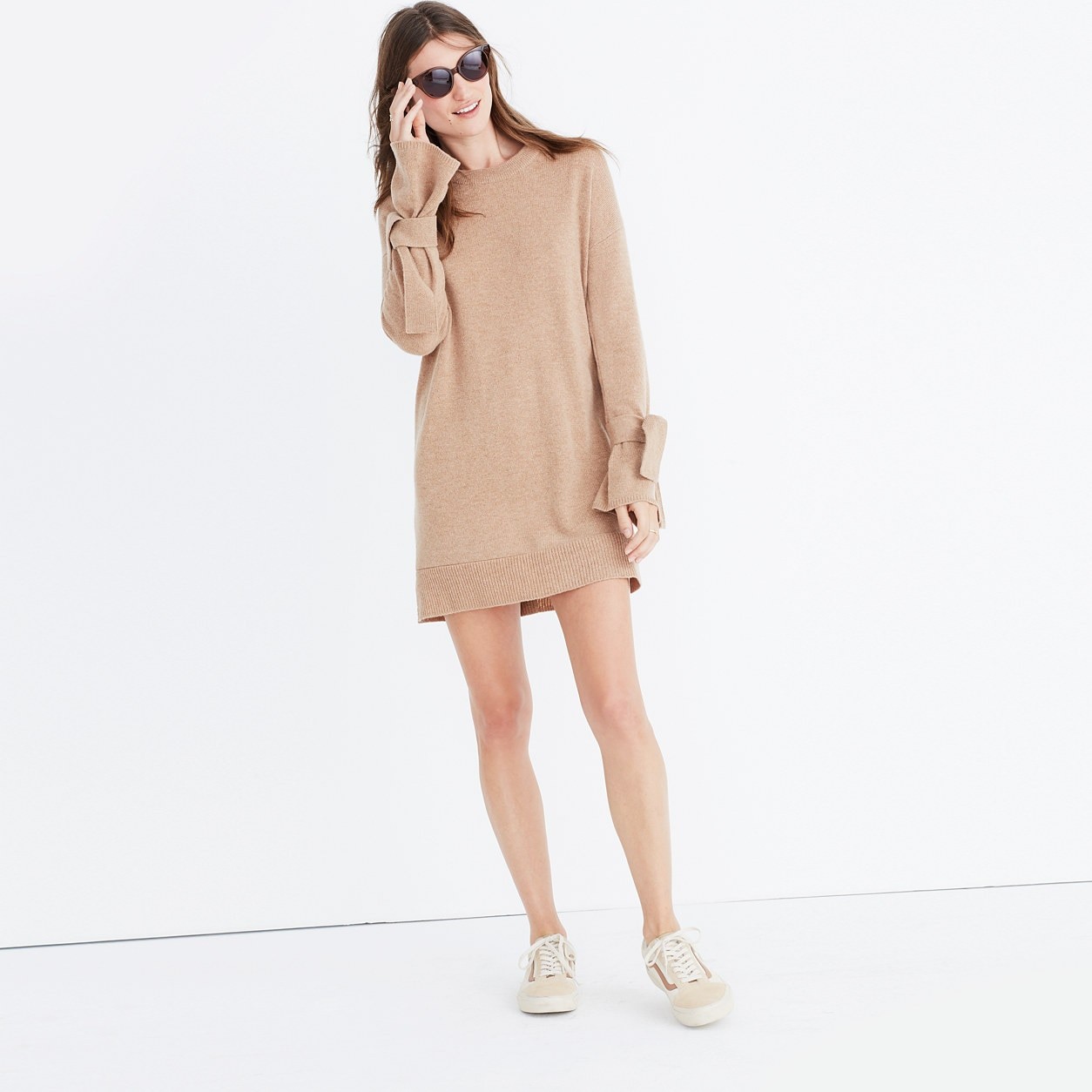 Tie-Cuff Sweater-Dress | Madewell
