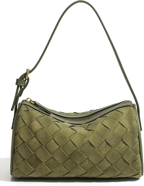 Mini Woven Suede Handbag for Women, small clutch purses Top-handle and Crossbody Designer Hobo Ba... | Amazon (US)