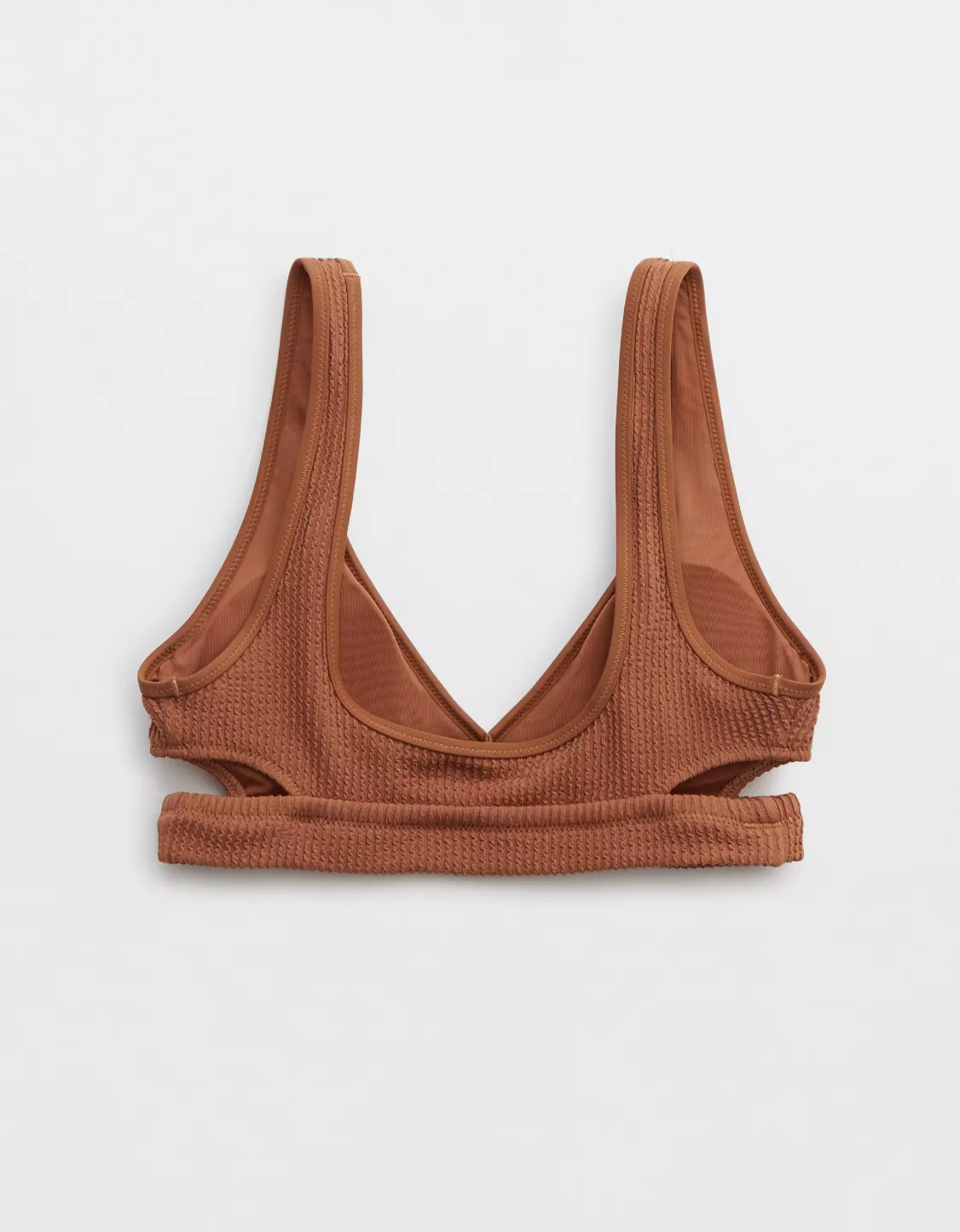 Aerie Crinkle Voop Cut Out Bikini Top | Aerie