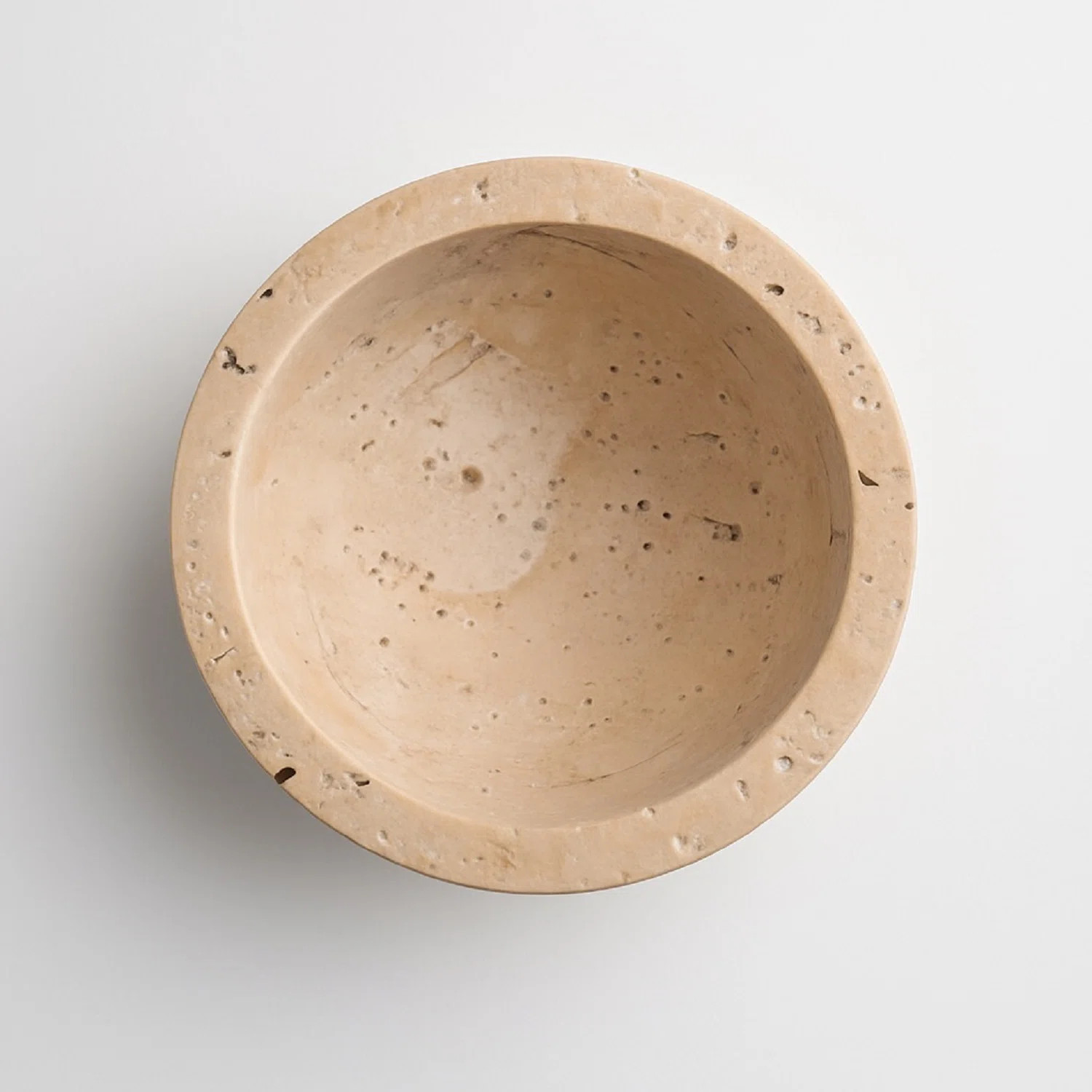 Travertine Bowl Large Cream | Joss & Main