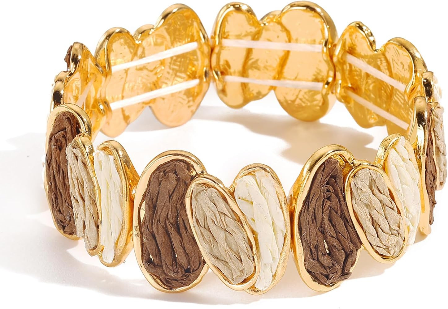 Coiris Raffia Bangle Bracelets for Women Boho Handmade Chunky Bracelet Bohemia Statement Raffia B... | Amazon (US)