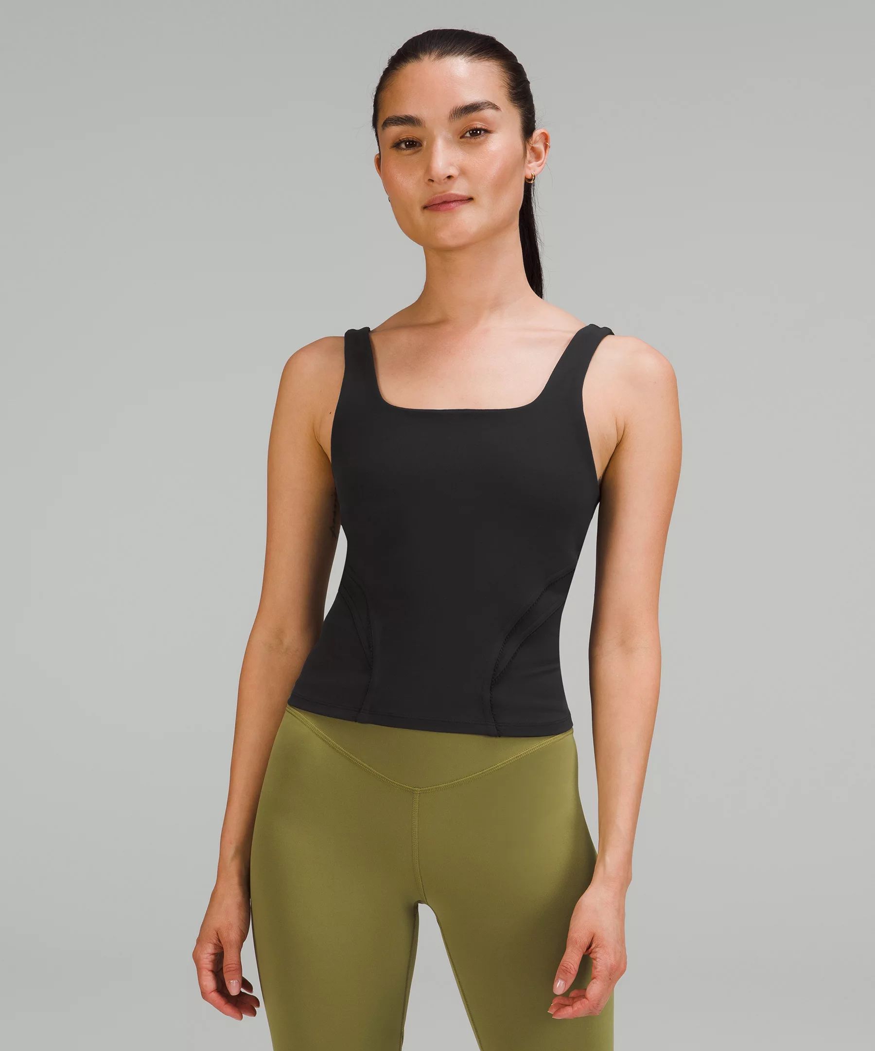 Nulu and Mesh-Back Shelf-Bra Yoga Tank Top | Lululemon (US)