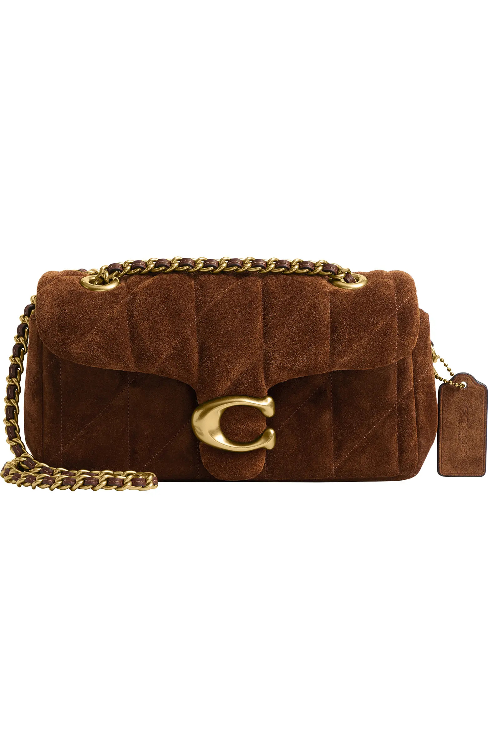 Tabby 20 Quilted Suede Shoulder Bag with Chain | Nordstrom