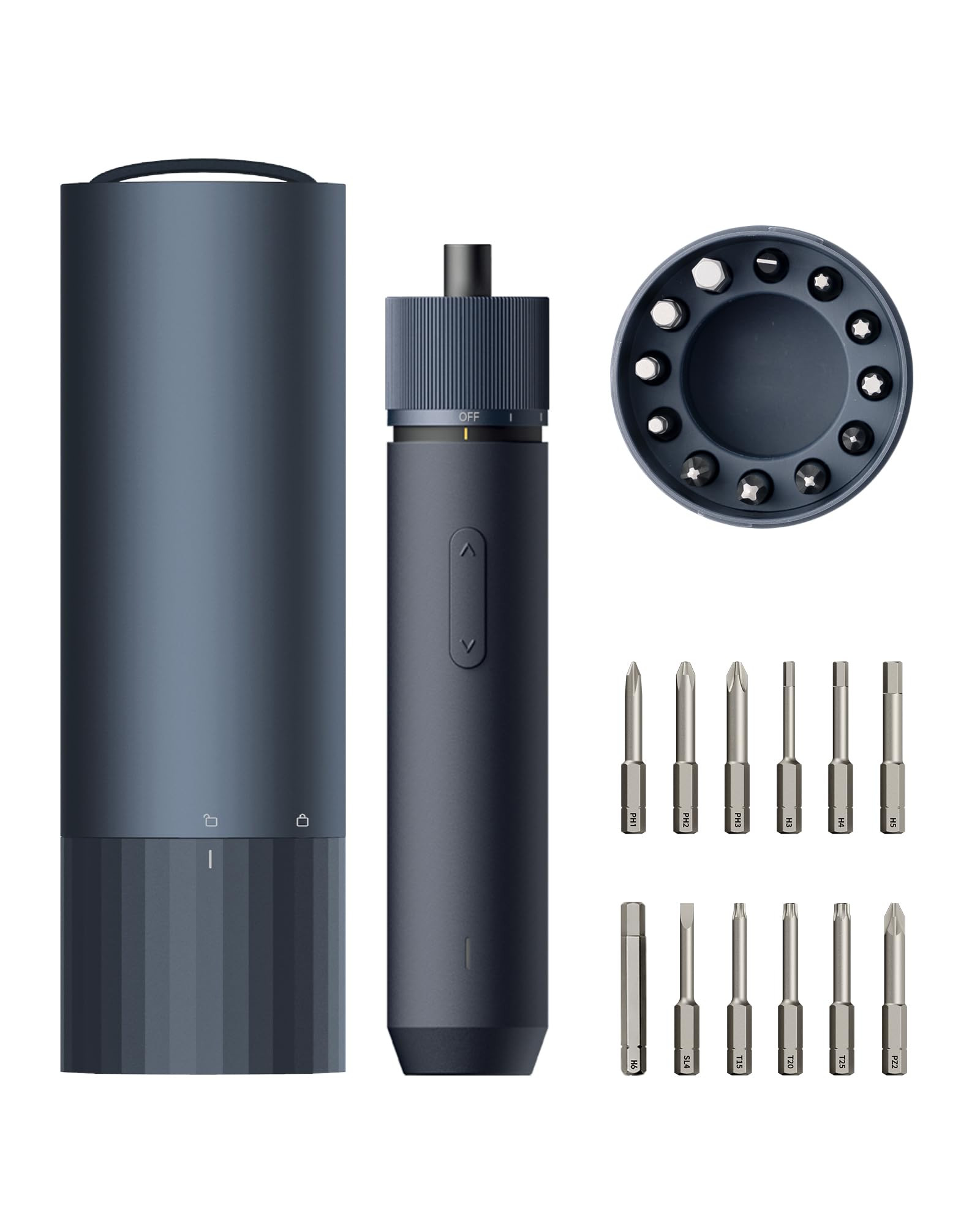 HOTO Electric Screwdriver Rechargeable, 3.6V Cordless Screwdriver Set USB-C, 3 Torque Settings, 1... | Amazon (US)