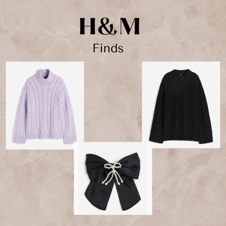 H&M finds, cable knit sweater, chunky sweater, oversized sweater, bow, bow with clip

#LTKstyletip #LTKsalealert #LTKCyberWeek