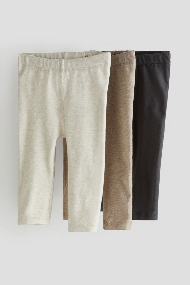 3-pack Cotton Jersey Leggings | H&M (US + CA)