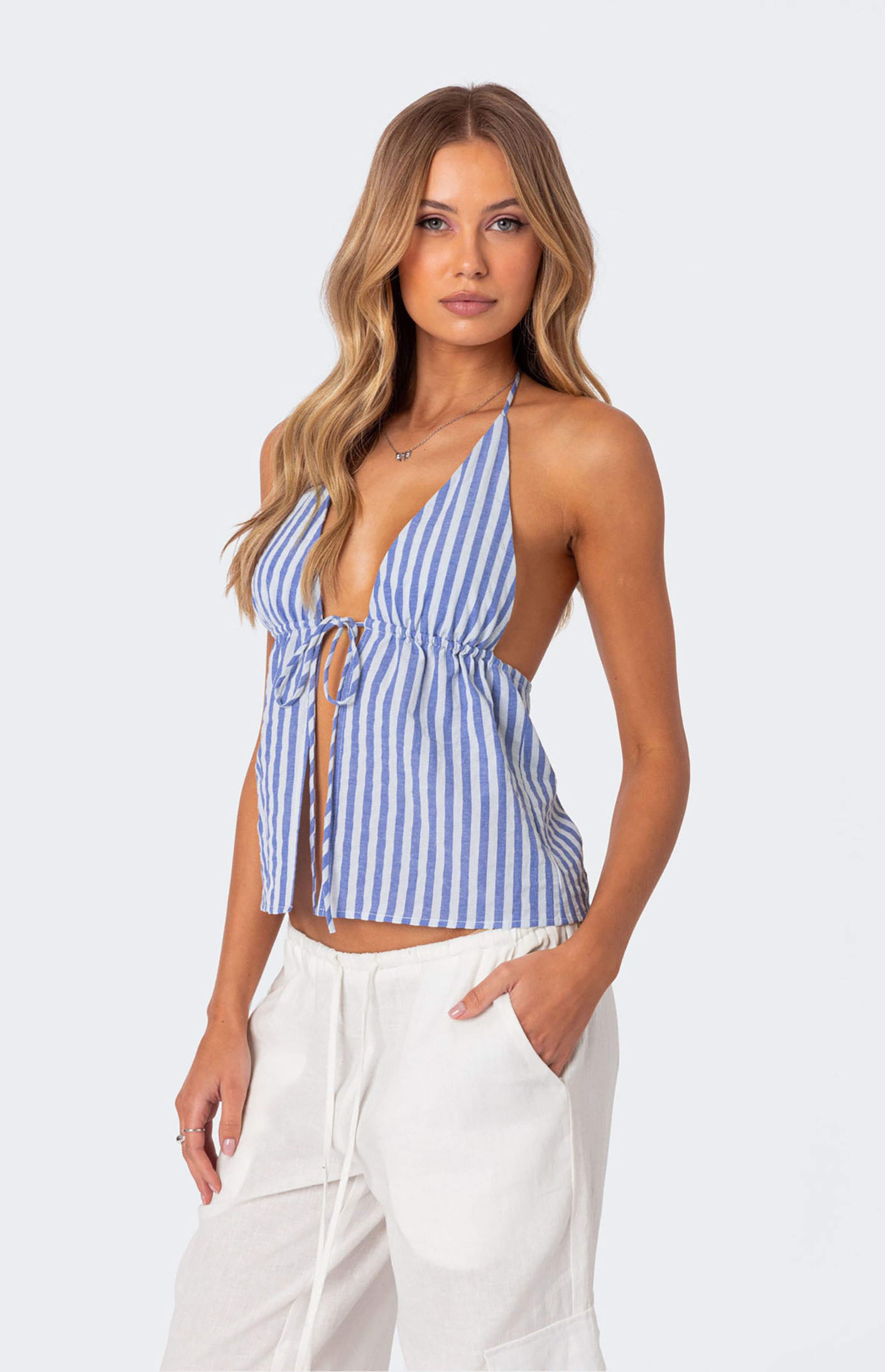 Edikted Madelyn Tie Front Top | PacSun