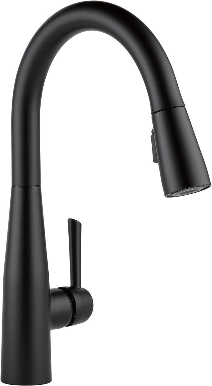 Delta Faucet Essa Black Kitchen Faucet with Pull Down Sprayer, Kitchen Sink Faucet, Faucets for K... | Amazon (US)