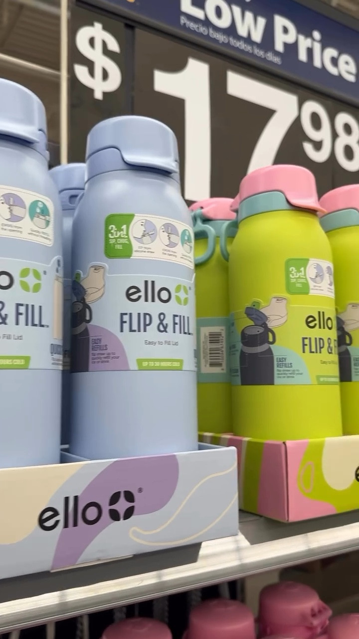 Gear up for a new school year without breaking the bank with @elloproducts all-new Walmart-exclusive solid and tri-color tumblers and water bottles! #ad They are so affordable, priced at only $17.98 each! Their Ultra clean 40oz tumblers have a built-in carry handle that’s perfect for on-the-go or if you have full hands. And their Flip & Fill water bottles let you quickly refill with ice/water without twisting off the lid. Grab them at Walmart today!

#elloproducts #elloatwalmart #newatwalmart #backtoschool