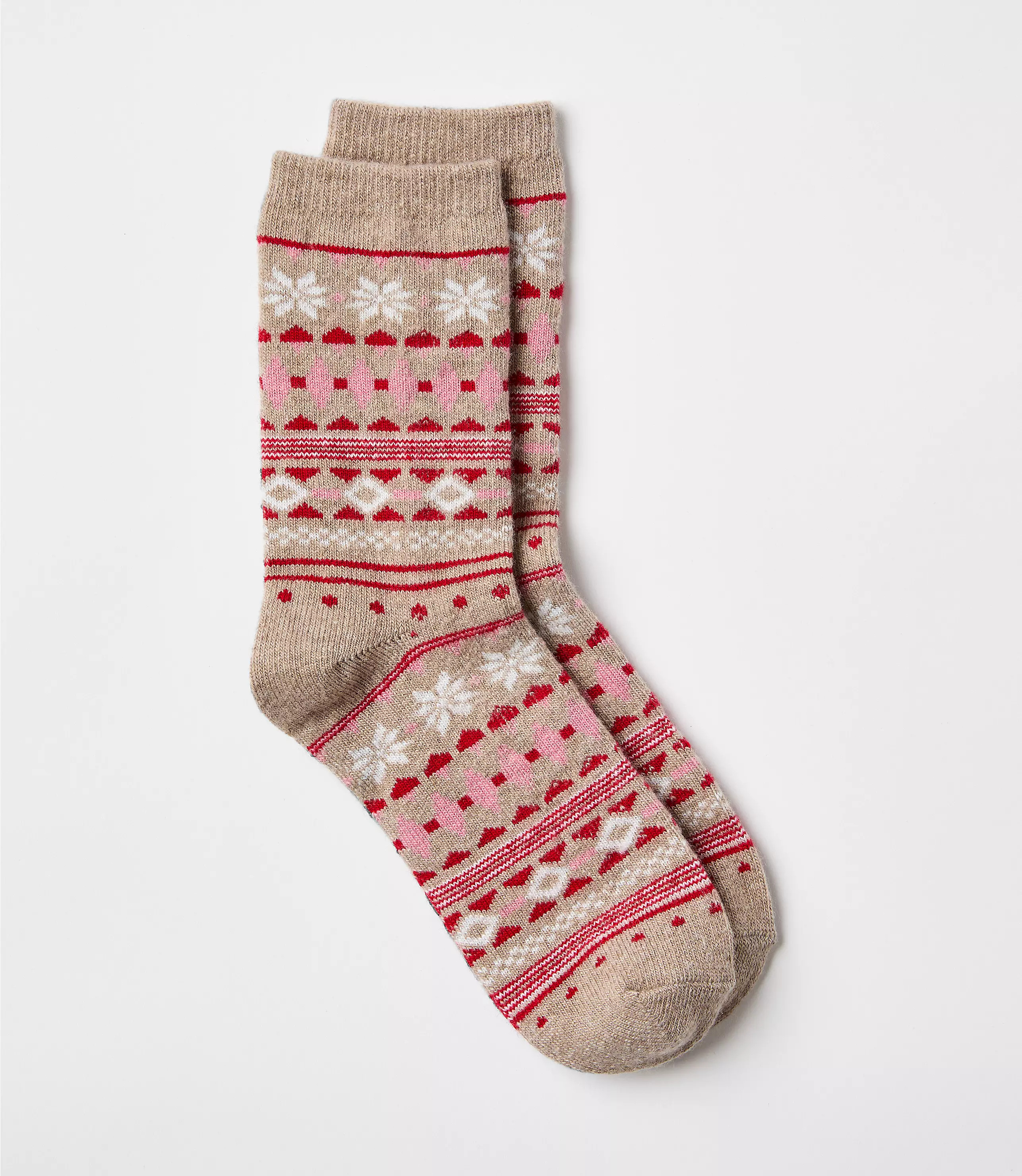 Fair Isle Cozy Crew Socks | LOFT