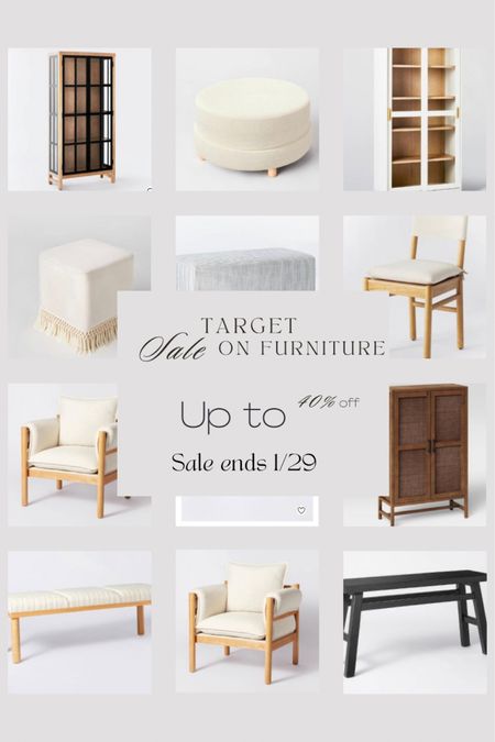 Target furniture sale! Up to 40% off on some of the most popular pieces, including studio mcgee! Sale ends 1/29! Things are already selling out! 

#bedroom #livingroom #valentinesday #sale #targetsale #target #kitchen 

#LTKhome #LTKsalealert
