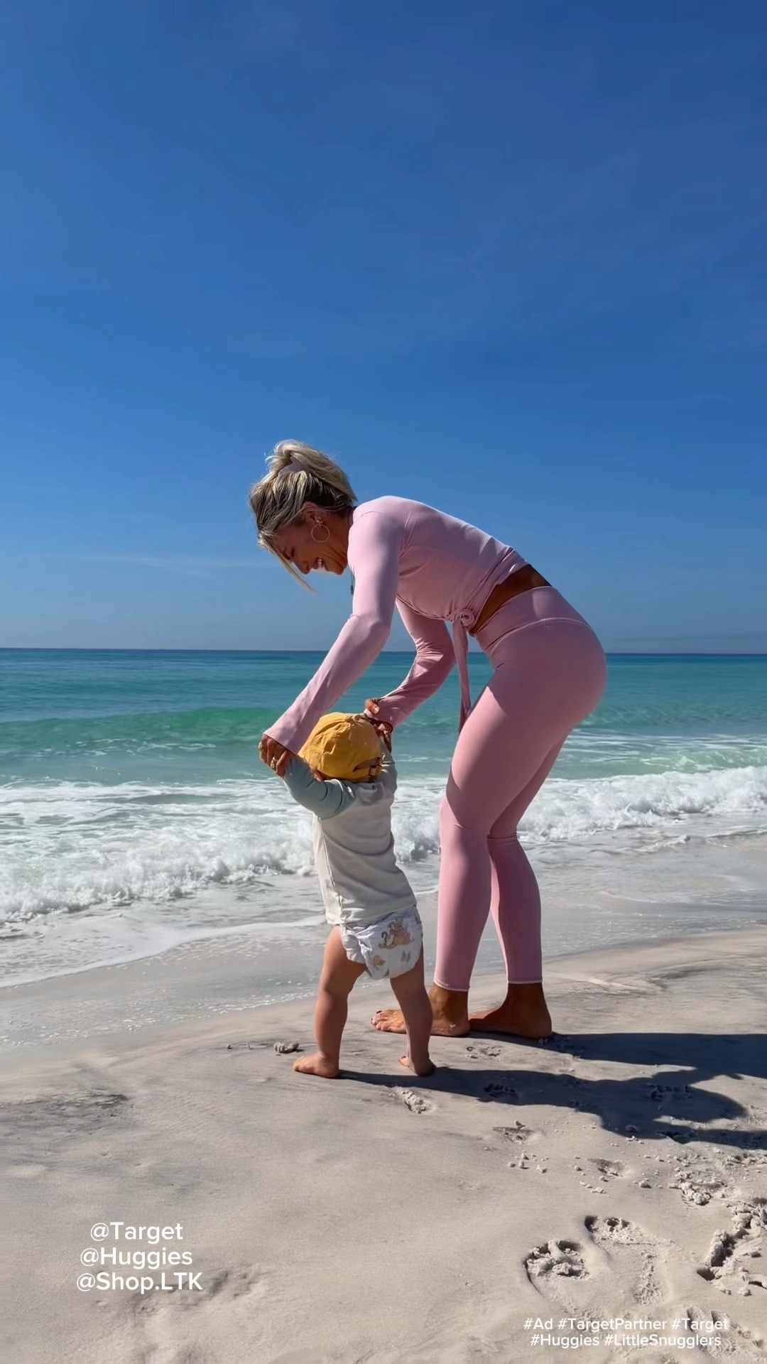 Our number one beach bag essential when heading out with the little ones! 🌊☀️ #huggiespartner