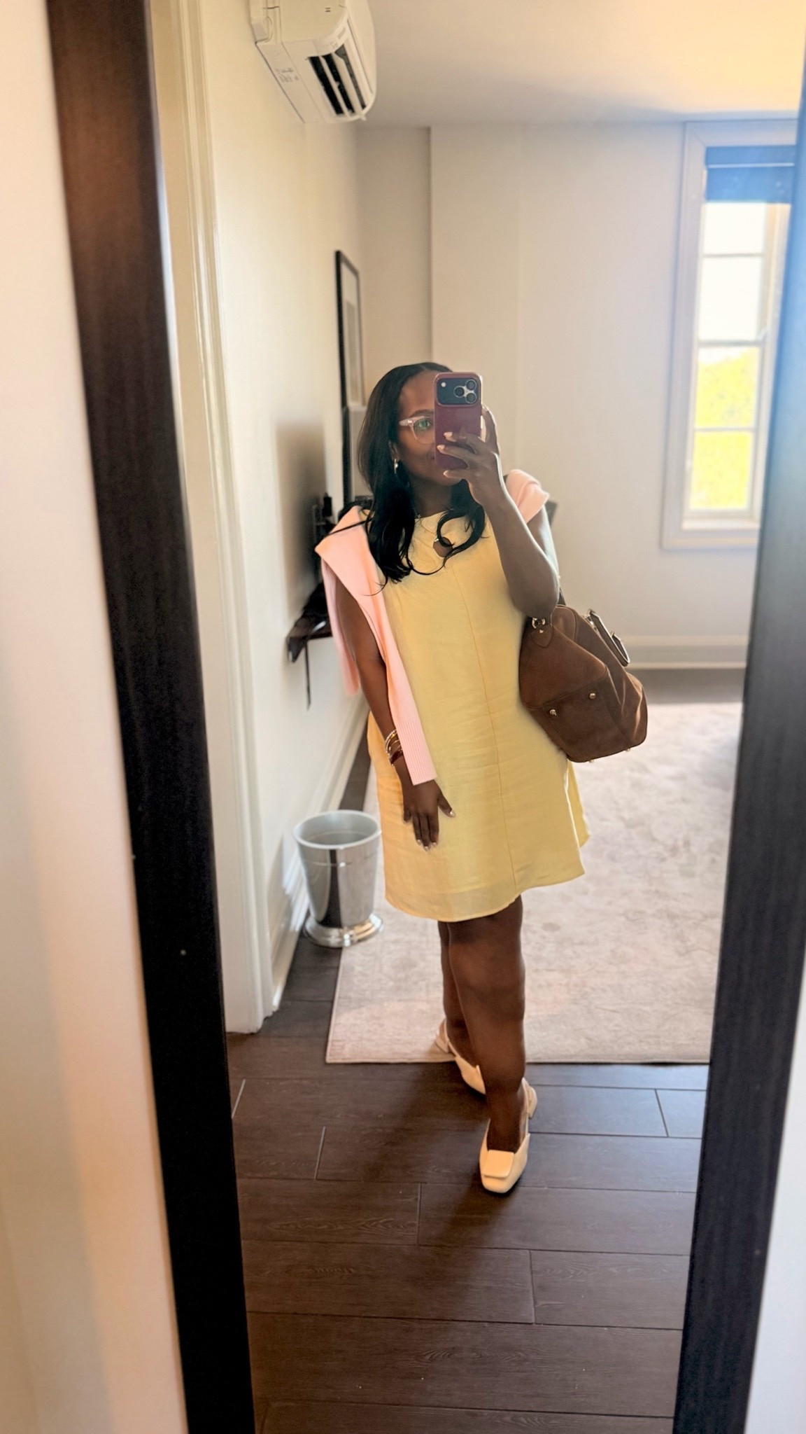 OOTD / on the Coast for the night - the weather is amazing right now!! With no heat advisory 🤌🏽💁🏽‍♀️🤭 Wearing a M in this fun yellow dress from @Target 💛


#weekendvibes #fallweather #travelday #targetstyle #targetdress

#LTKgrwm #LTKootd #LTKTravel