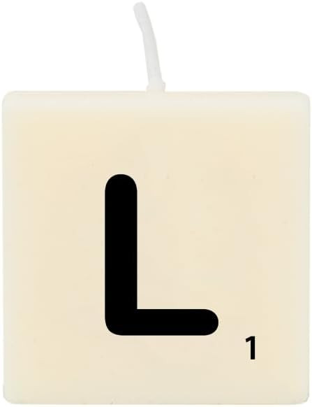PD-Party 7040022 Bougie Lettre | Fête | Décorations | Ambiance - L, Crème/Noir, 4cm Longueur x... | Amazon (FR)