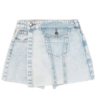 Big Girls 7-16 Asymmetrical Denim Mini Skort | Dillard's