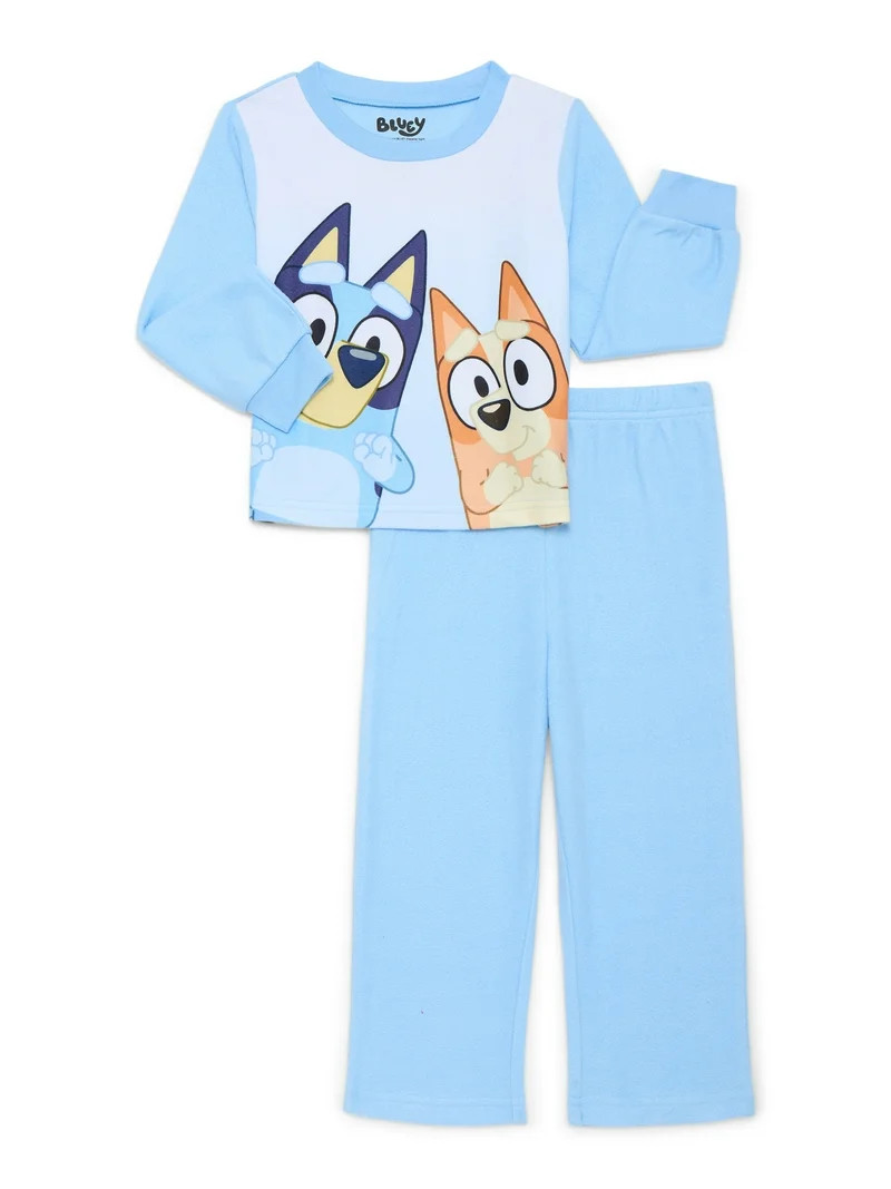 Character Toddler Long Sleeve Top and Pants, 2-Piece Pajama Set, Sizes 12M-5T | Walmart (US)