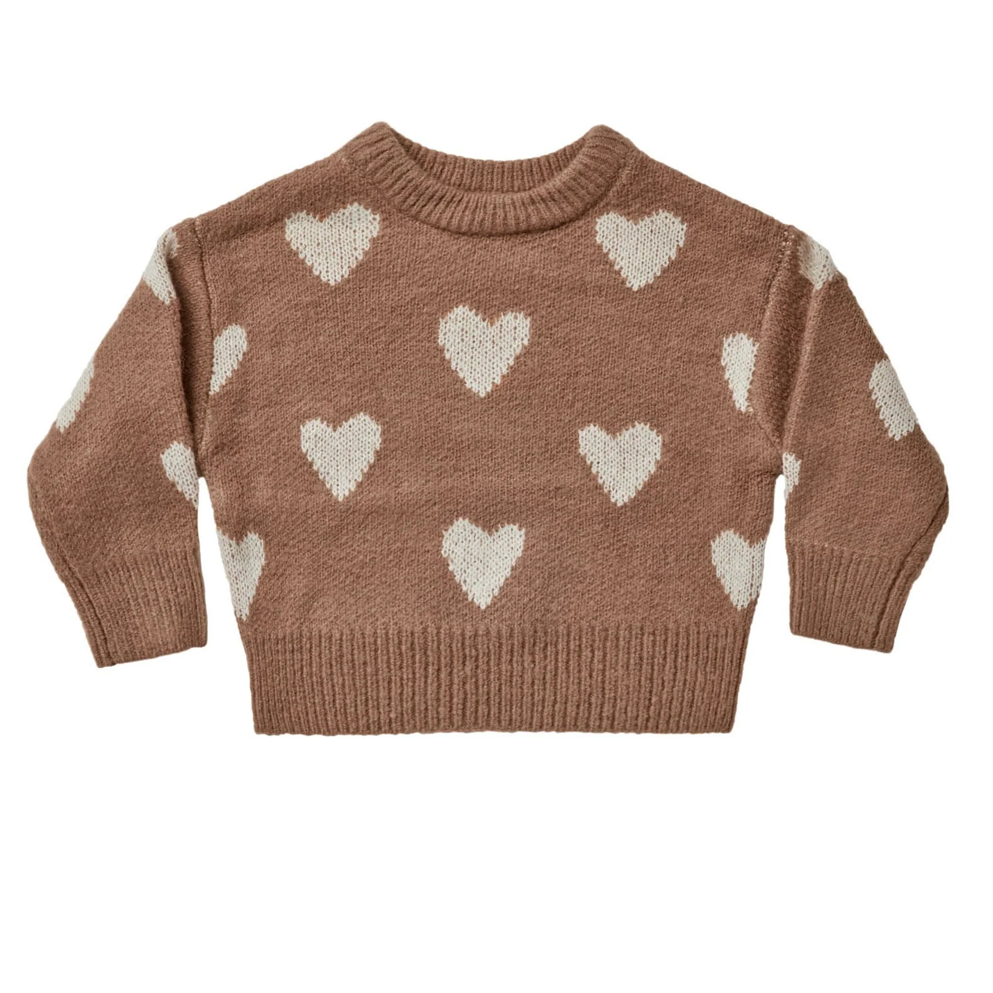 Rylee & Cru Knit Pullover, Hearts | SpearmintLOVE
