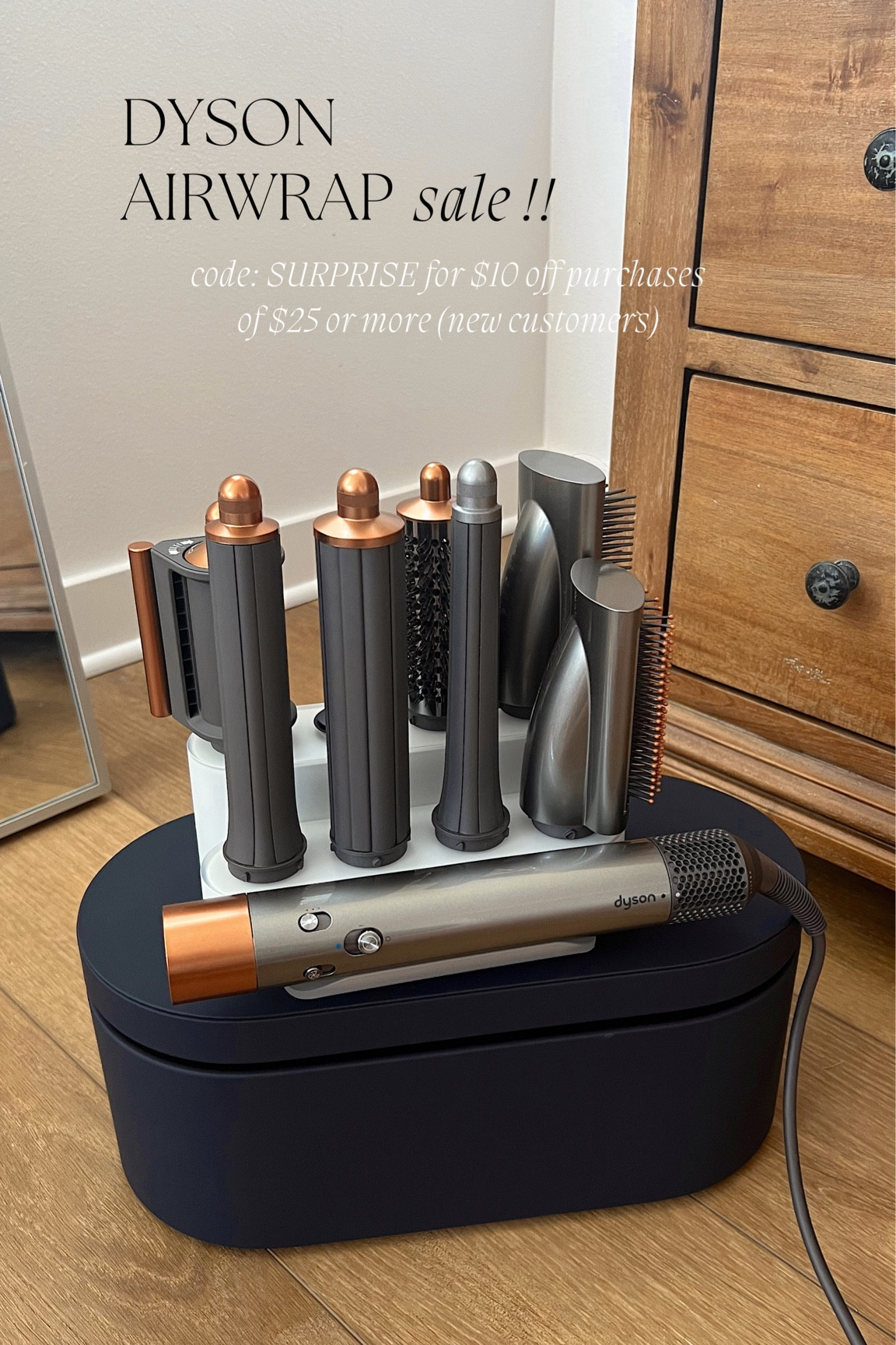 Dyson air wrap $50 off!! What i use to dry and curl my hair daily. Code: SURPRISE for extra $10 off $25 or more for first time customers!! 

#dyson #airwrap 

#LTKsalealert #LTKbeauty