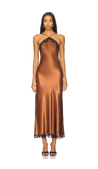 Harlan Dress in Bronze | Revolve Clothing (Global)